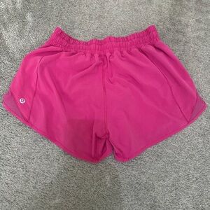 Lululemon Hotty Hot Pink 4 inch shorts